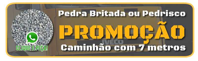 Pedra 470,00 caminhão com 7 metros